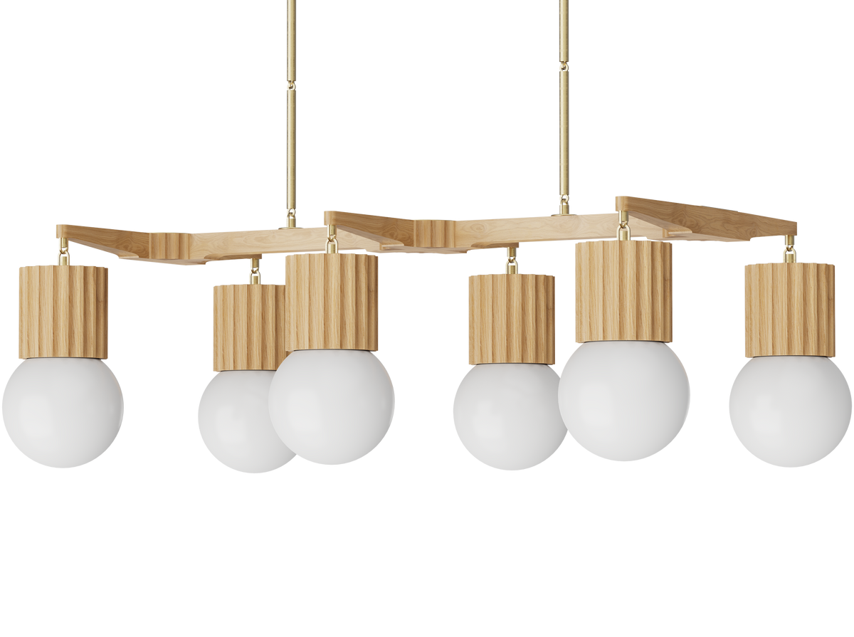 Aster Chandelier 6 Globe - 50" x 31"