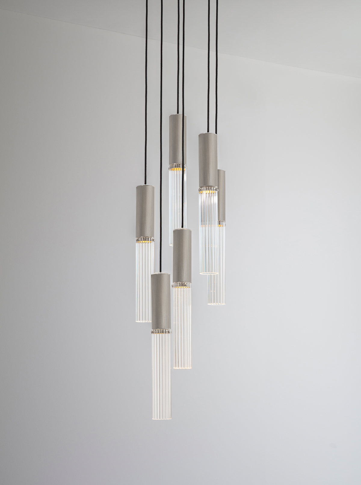 Flume 50 Pendant - 6 Drop Grouping