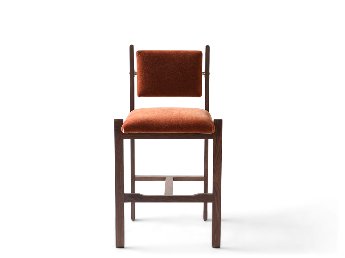 Morro Armless Barstool - Upholstered Seat