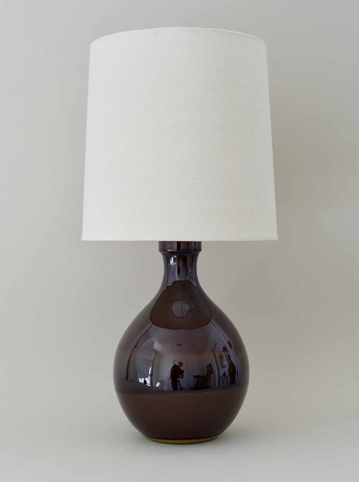 Large Iris Lamp - Dark Amber