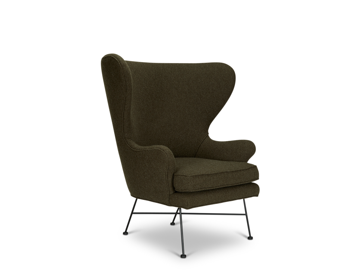 Highland Wingback Chair - Metal Base
