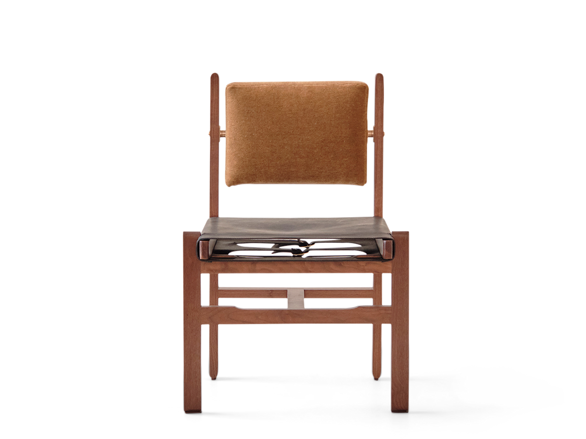 Morro Dining Side Chair - Leather Sling Seat