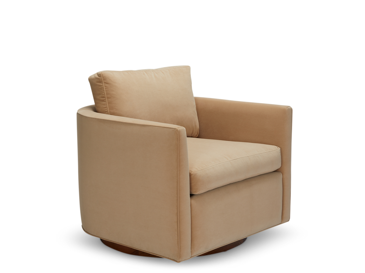 Curved Back Swivel Chair