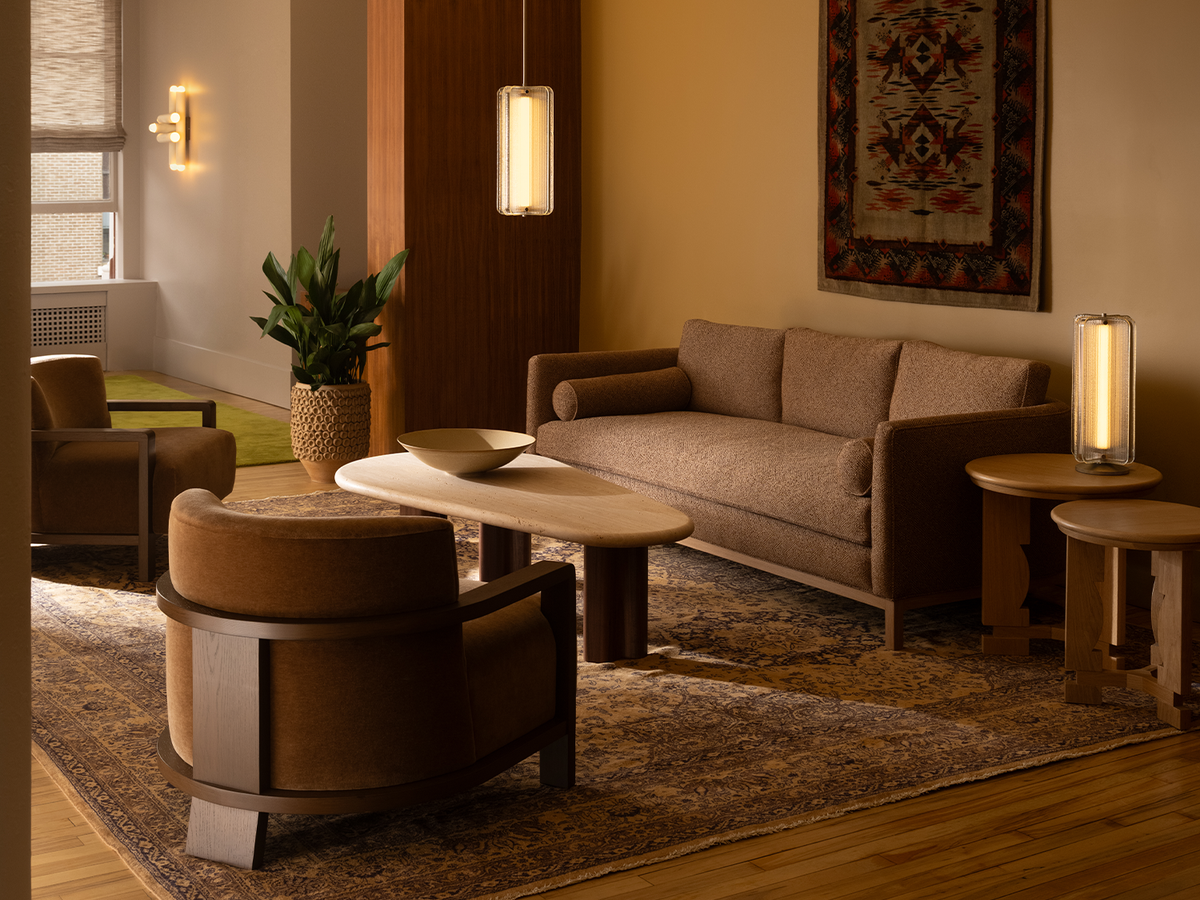 Curved Back Sofa