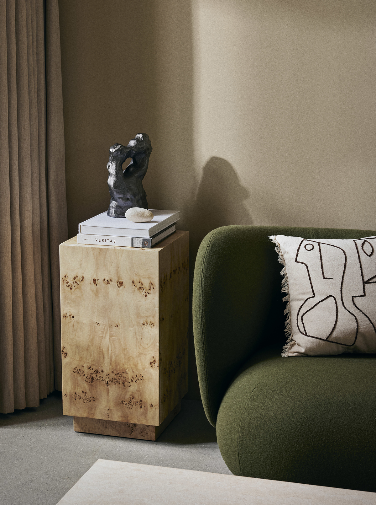 Burl Side Table - Natural