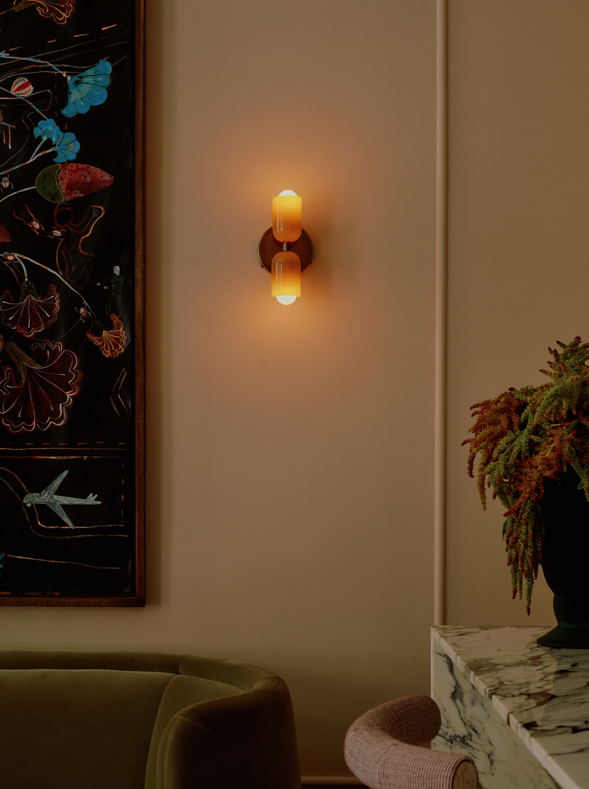 Glass Up Down Sconce