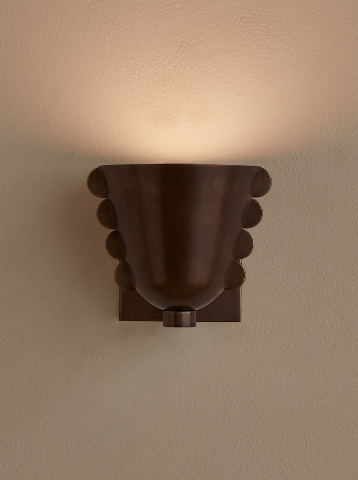 Brass Calla Sconce Small