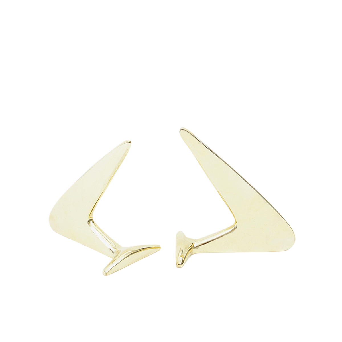 #4630 Brass Boomerang Bookends