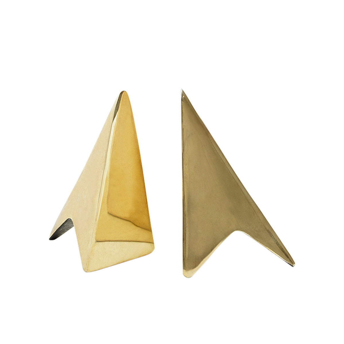 #3846 Pair of Brass Bookends