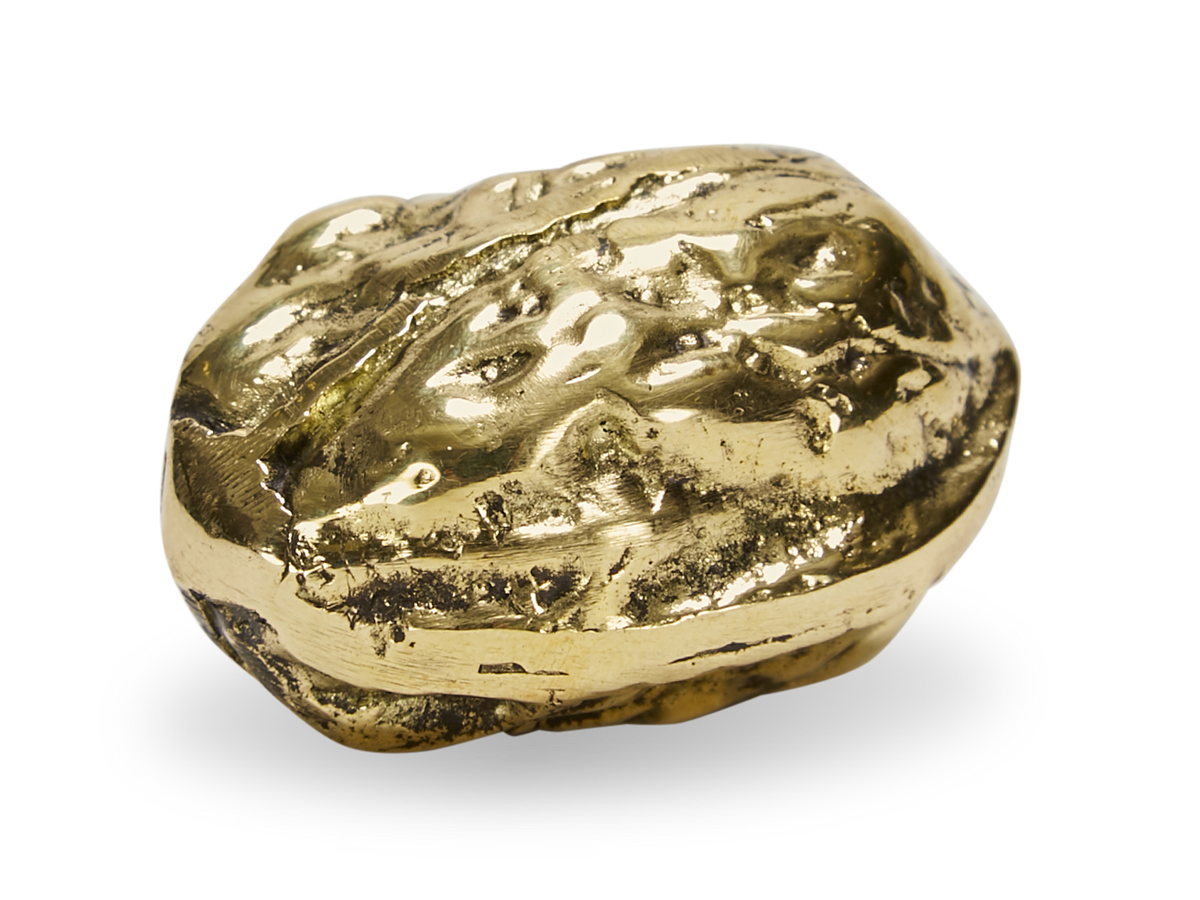#5370-1 Brass Walnut Paperweight