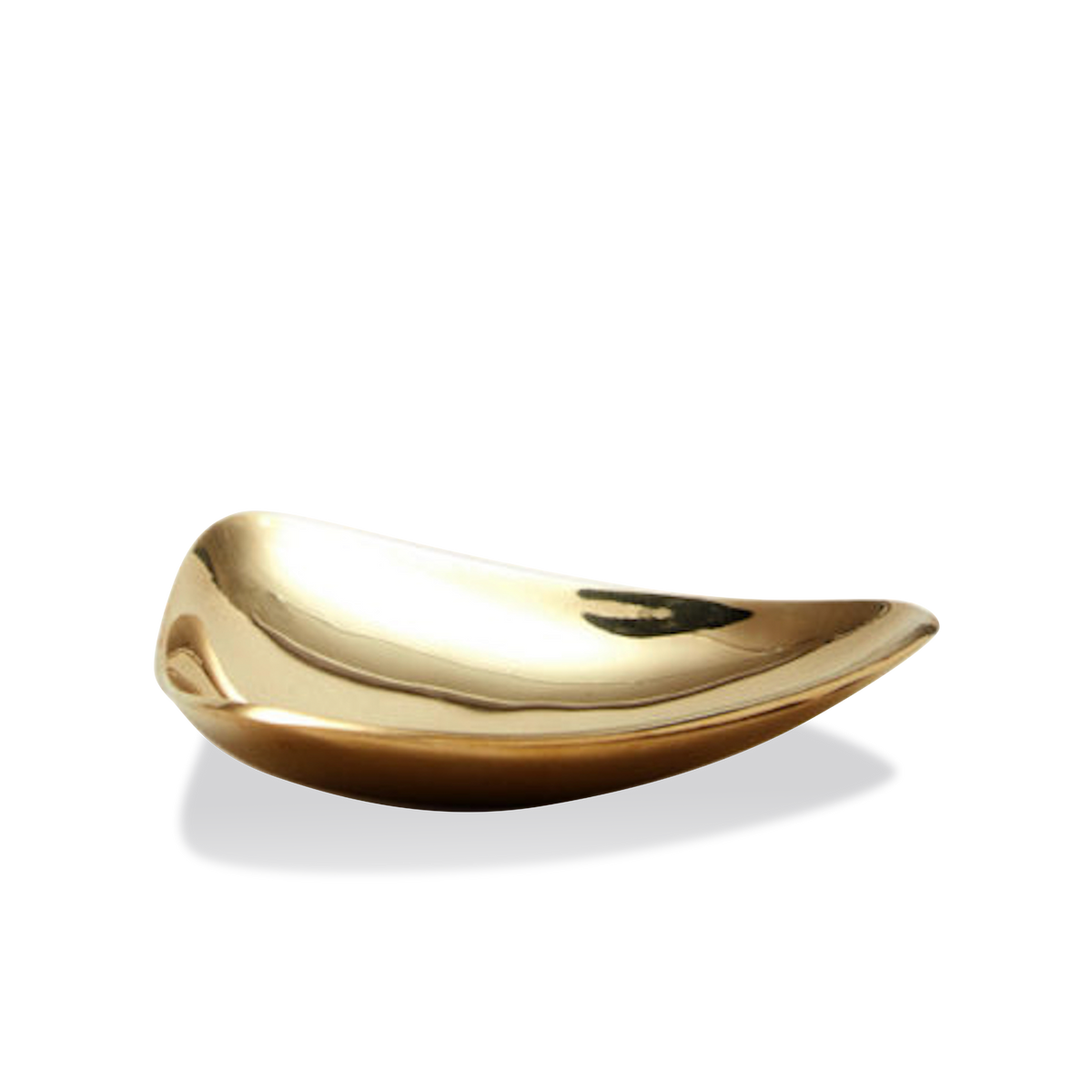#3844-1 Triangle Polished Brass Tray