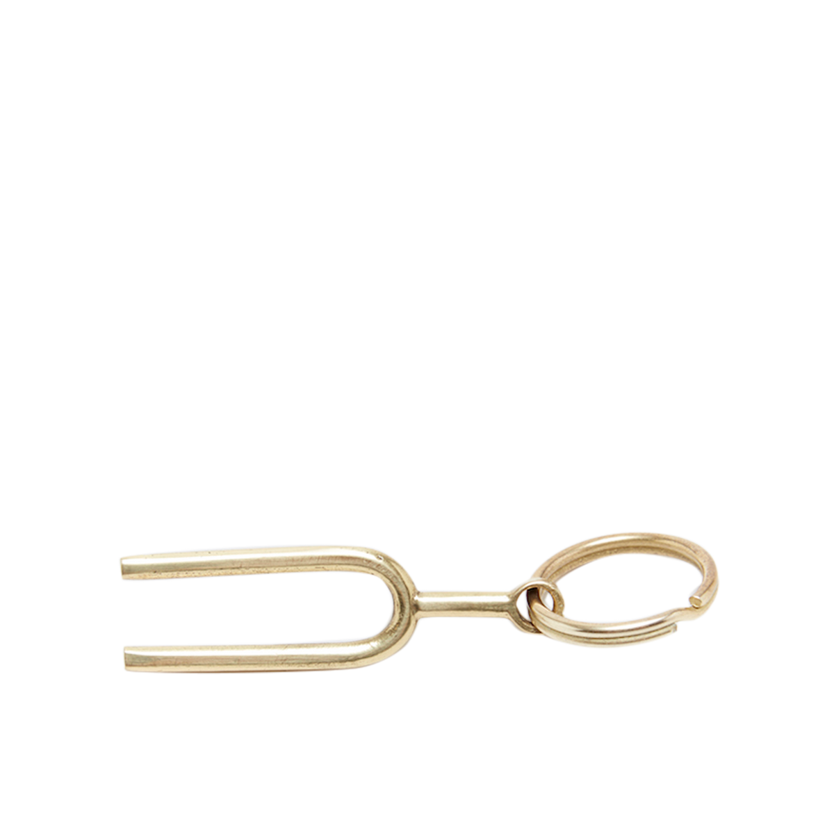 #7225 Brass Tuning Fork Key Ring