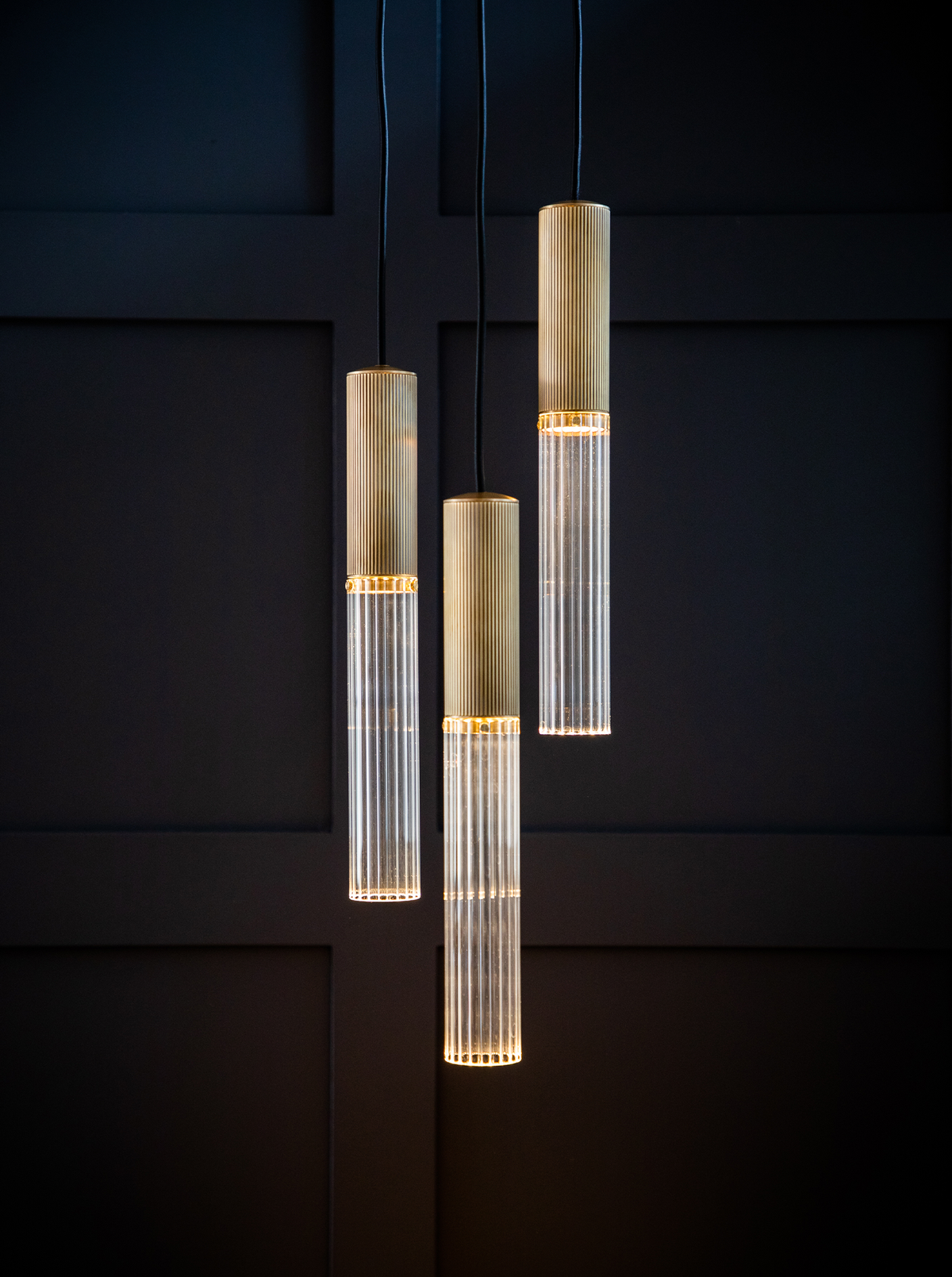 Flume 50 Pendant - 3 Drop Grouping