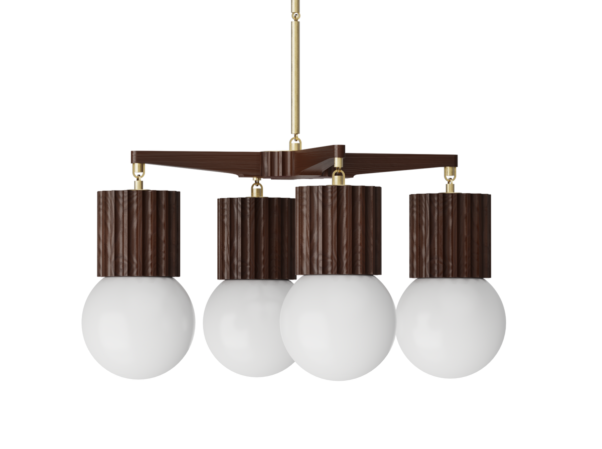 Aster Chandelier 4 Globe - 31" x 31"
