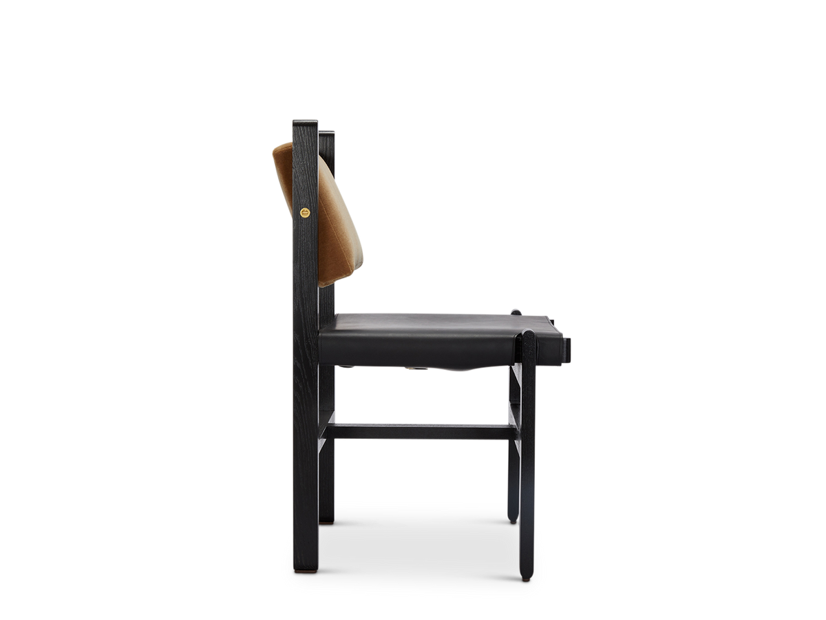 Morro Dining Side Chair - Leather Sling Seat