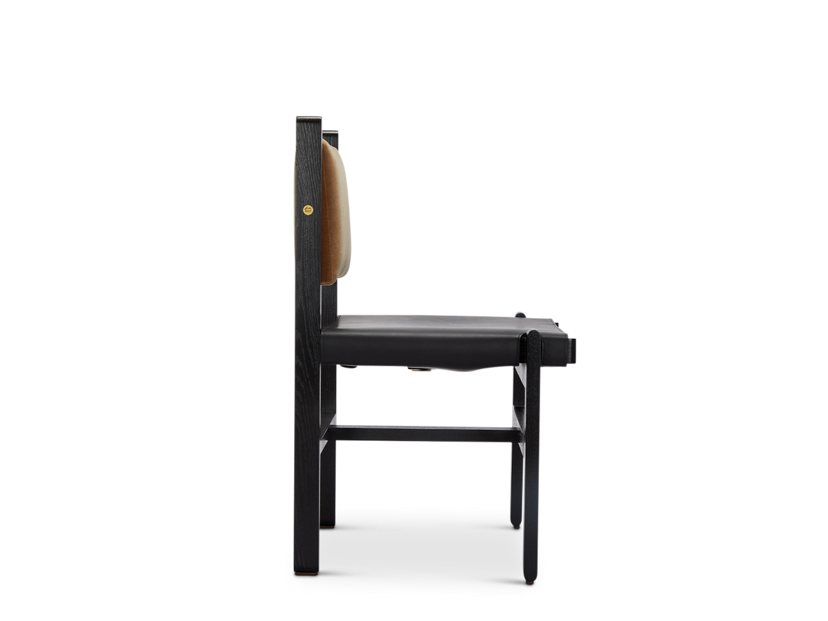 Morro Dining Side Chair - Leather Sling Seat