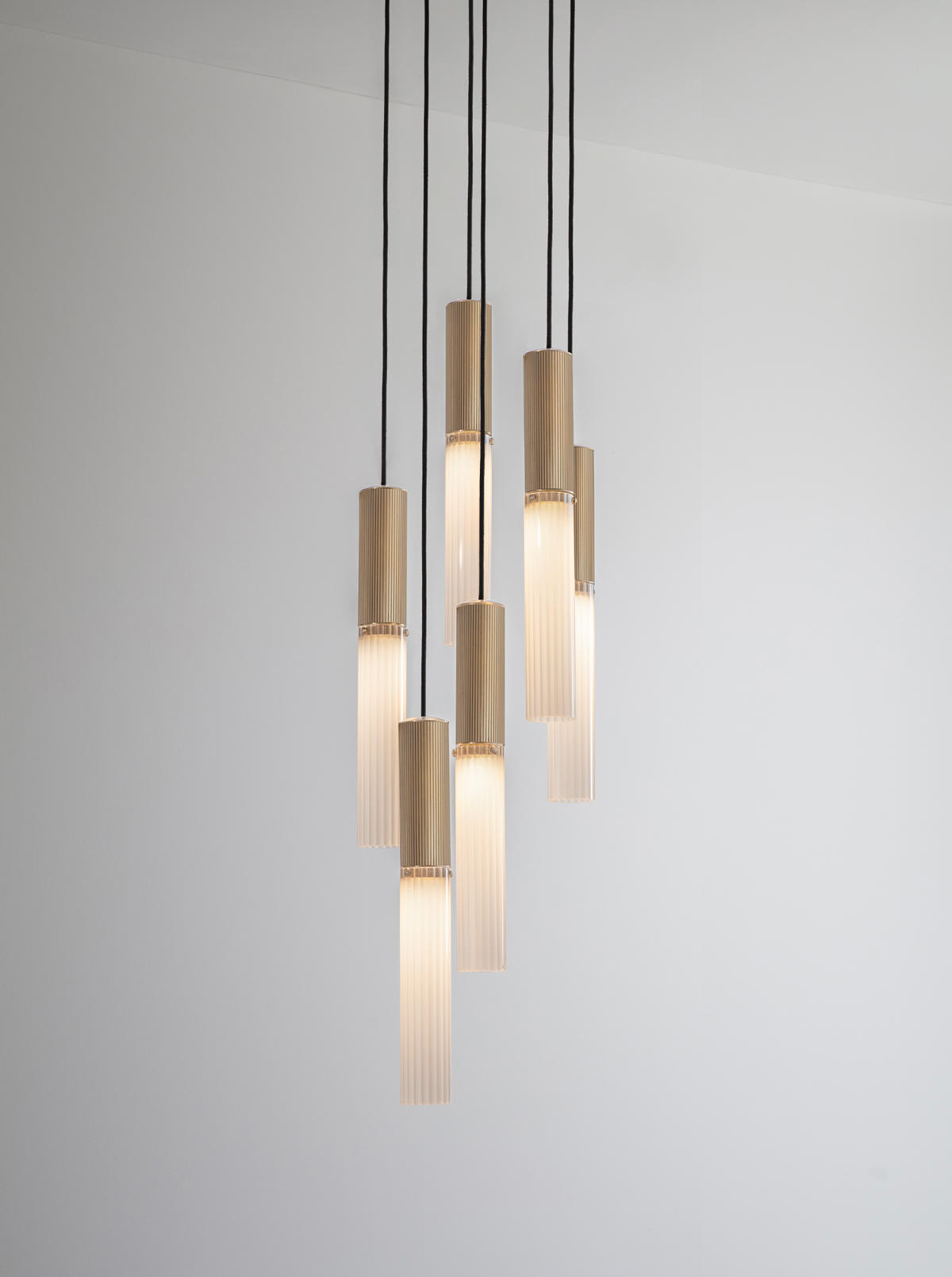 Flume 50 Pendant - 6 Drop Grouping