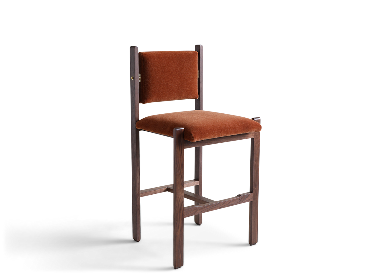 Morro Armless Barstool - Upholstered Seat