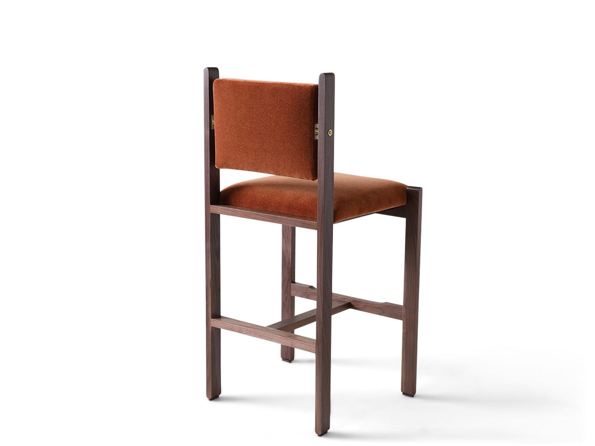 Morro Armless Barstool - Upholstered Seat