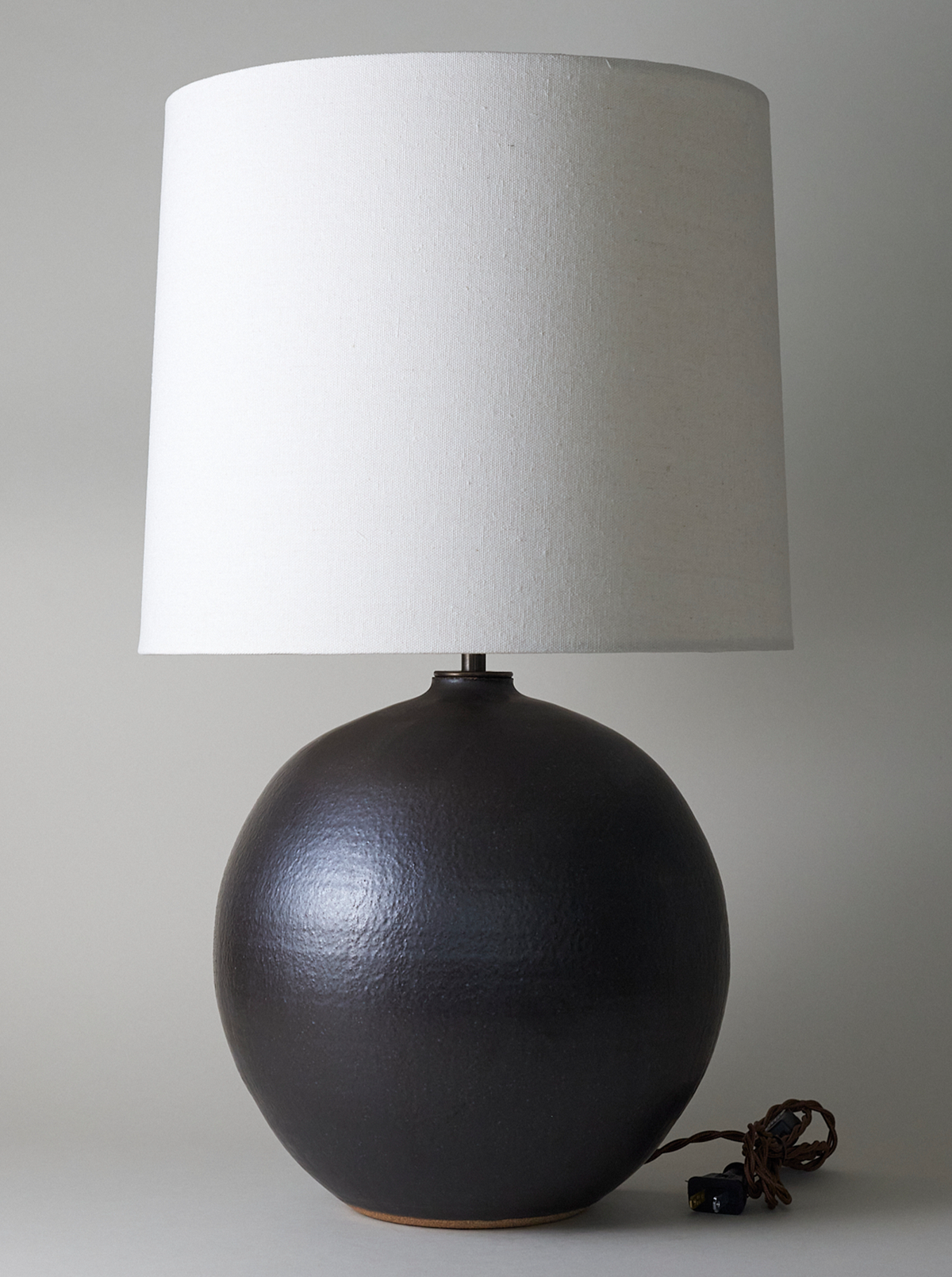 Large Orb Lamp - Iron Black