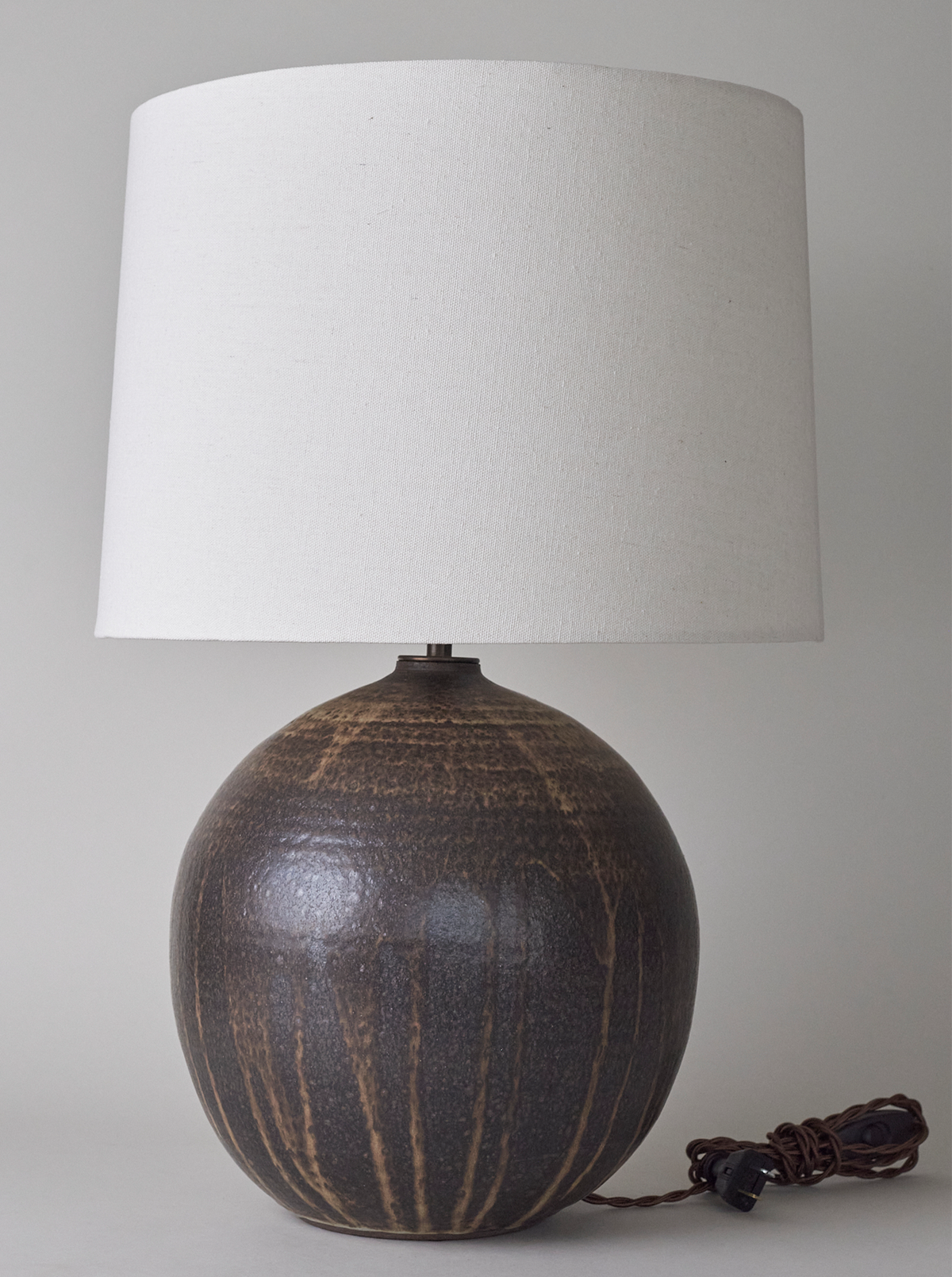 Large Orb Lamp - Live Oak