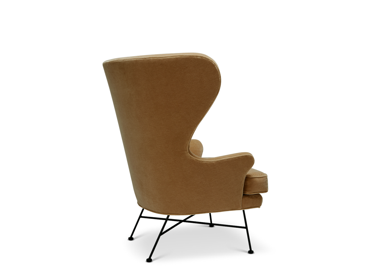 Highland Wingback Chair - Metal Base