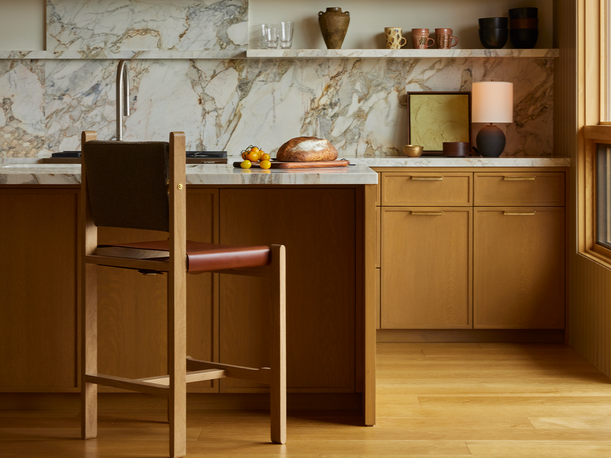 Morro Armless Barstool - Leather Sling Seat