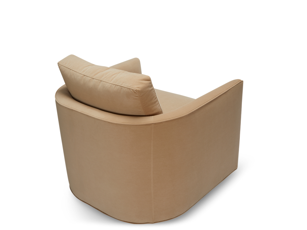 Curved Back Swivel Chair