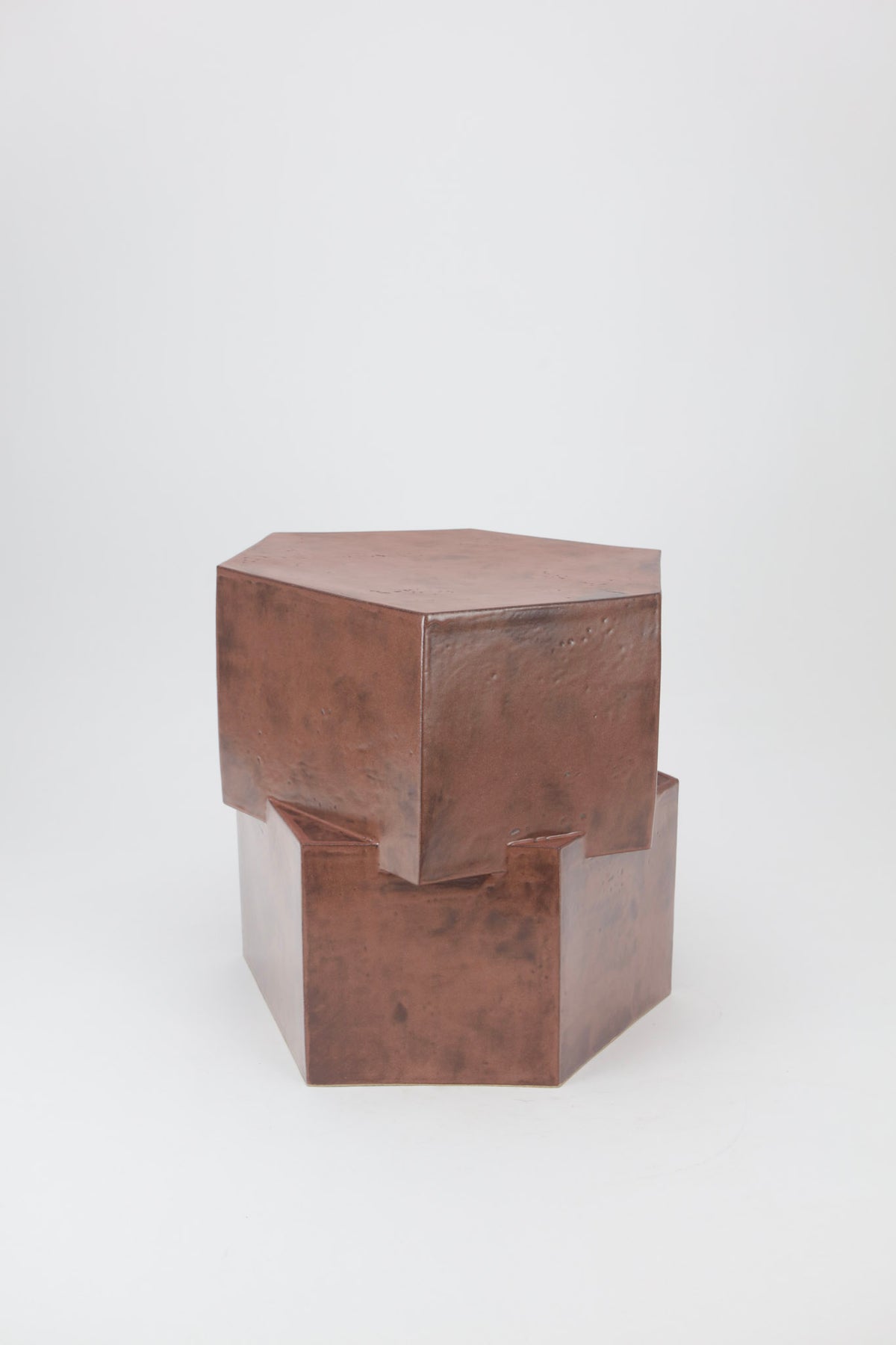 Double Tier Hex Side Table