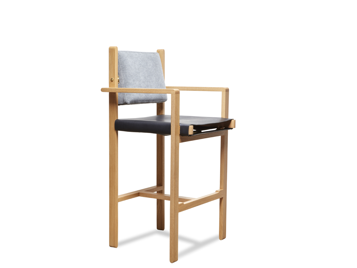 Morro Barstool - Leather Sling Seat