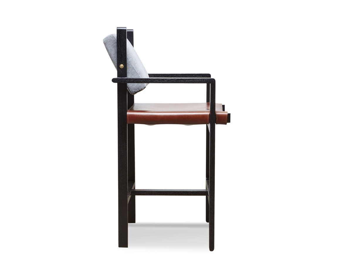 Morro Barstool - Leather Sling Seat