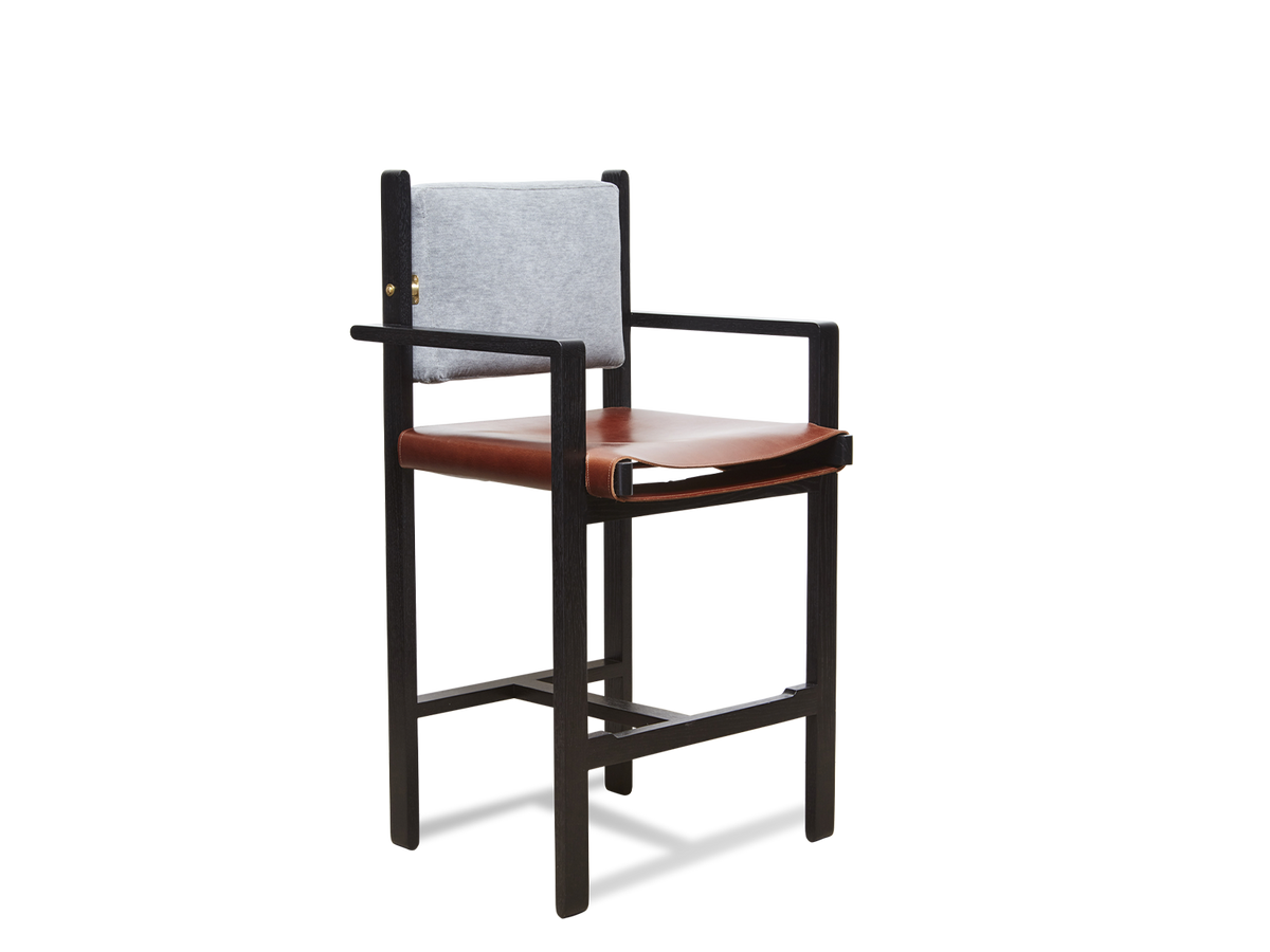 Morro Barstool - Leather Sling Seat
