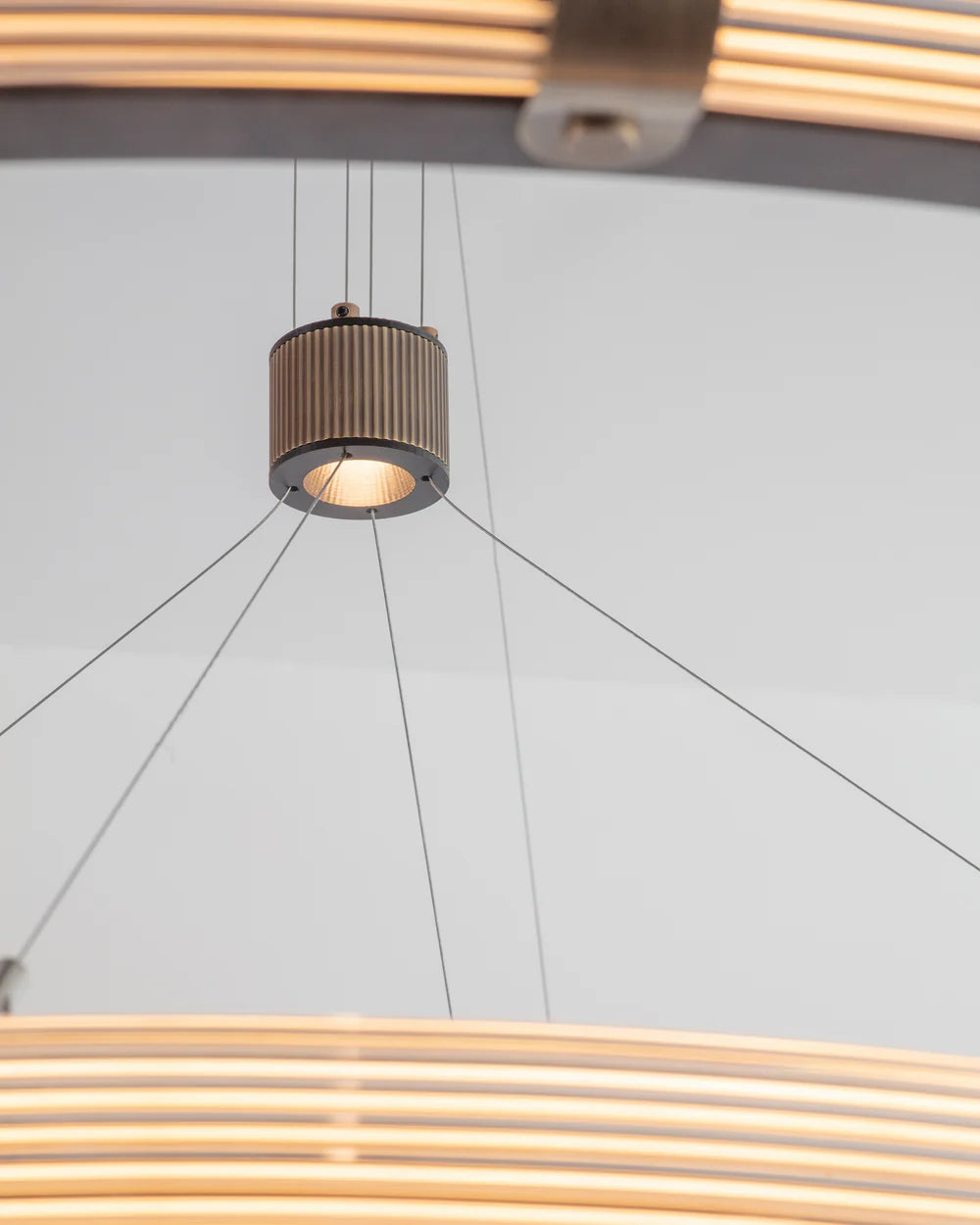 Strata Circular Two-Tier Pendant