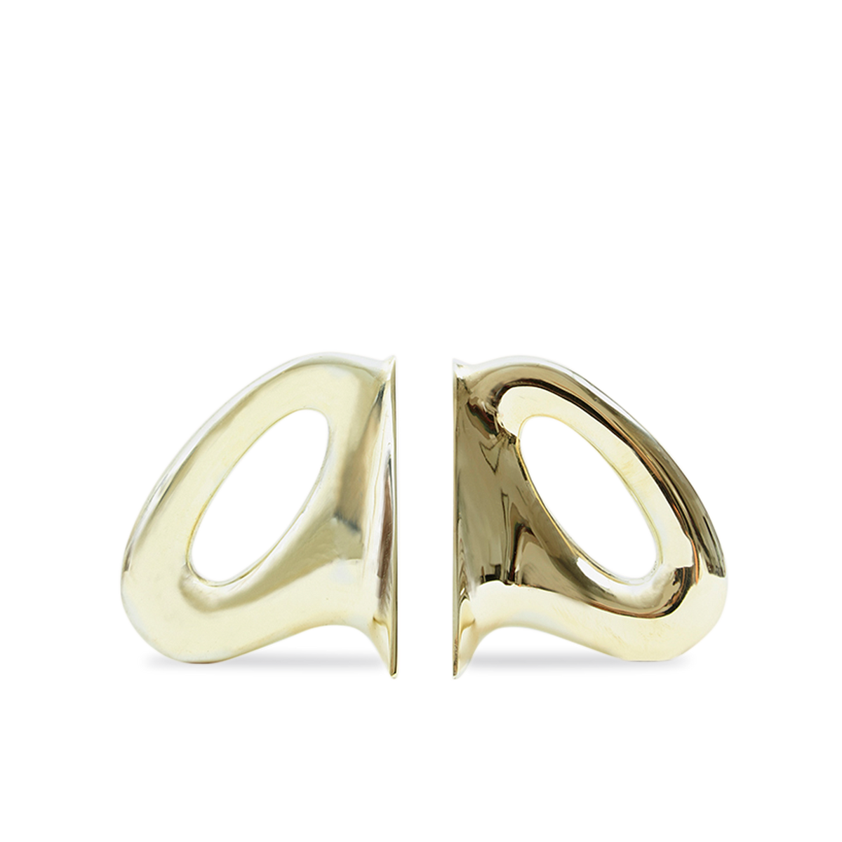 #3530-1 Brass Oval Bookends