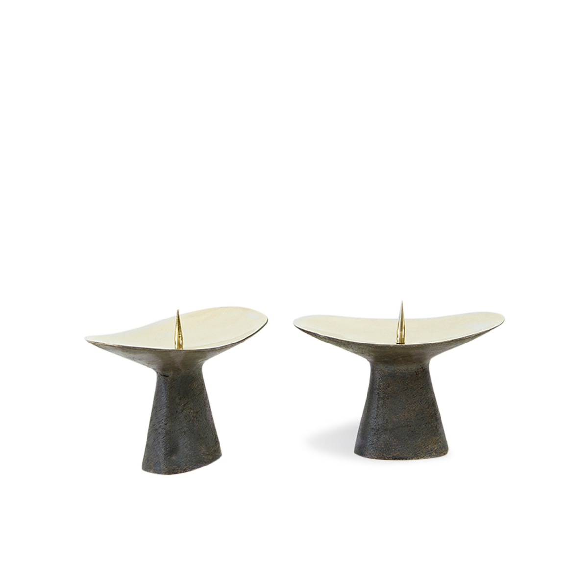 #3469 Patina Brass Candlesticks