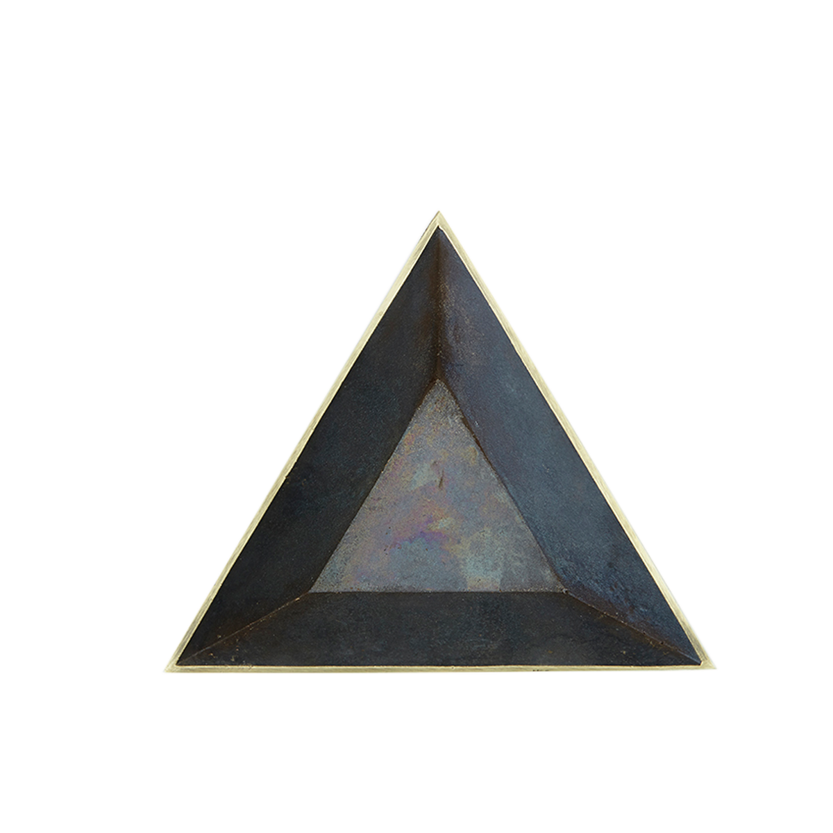 #4483 Patina Brass Triangle Tray