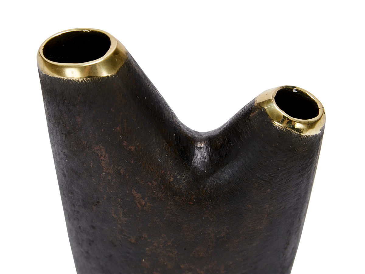 #3794-2 'Aorta' Vase - Brass Patina