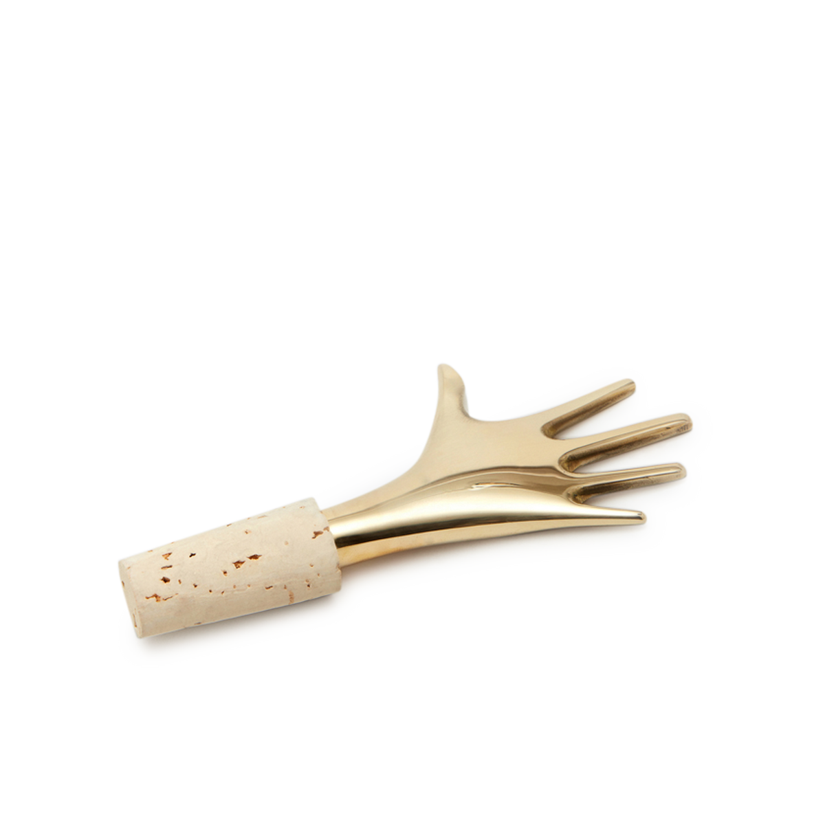 #4220-1 Brass Hand Wine Stopper