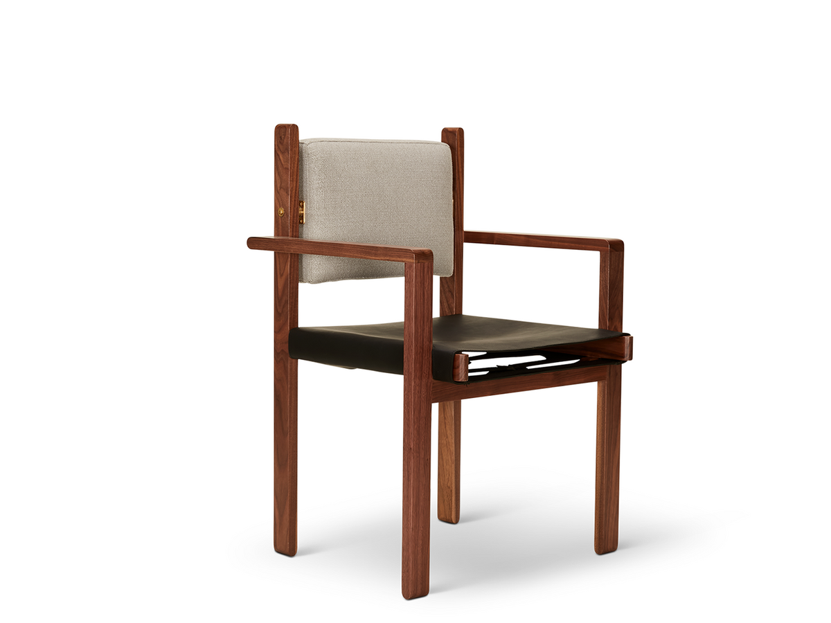Morro Dining Arm Chair - Leather Sling Seat